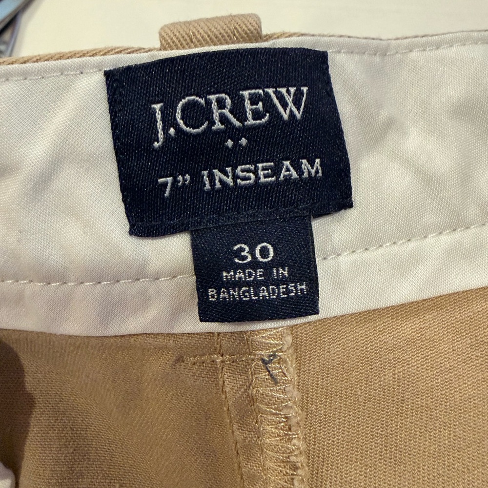 J.Crew men’s shorts, size 30, 7 inch inseam.